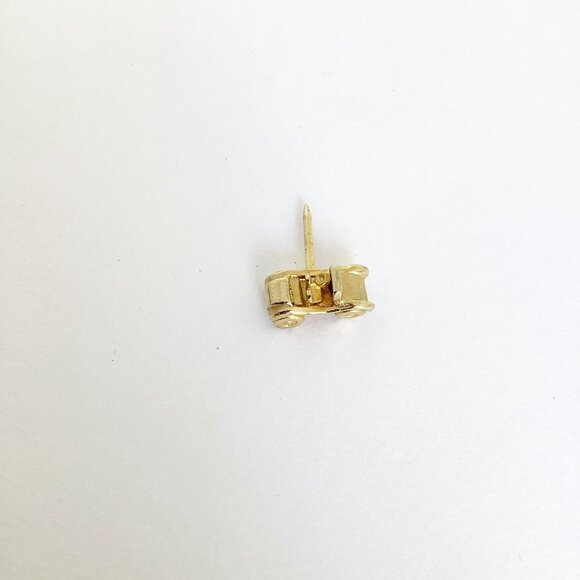 Vintage 3D Tie Tack Antique Car Small Figural Signed Sarah Coventry Silver Tone - Picture 3 of 6